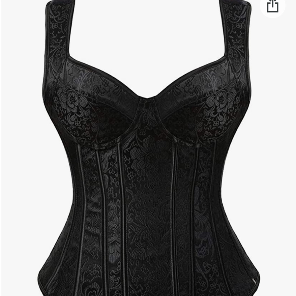 Black Lace Up Corset